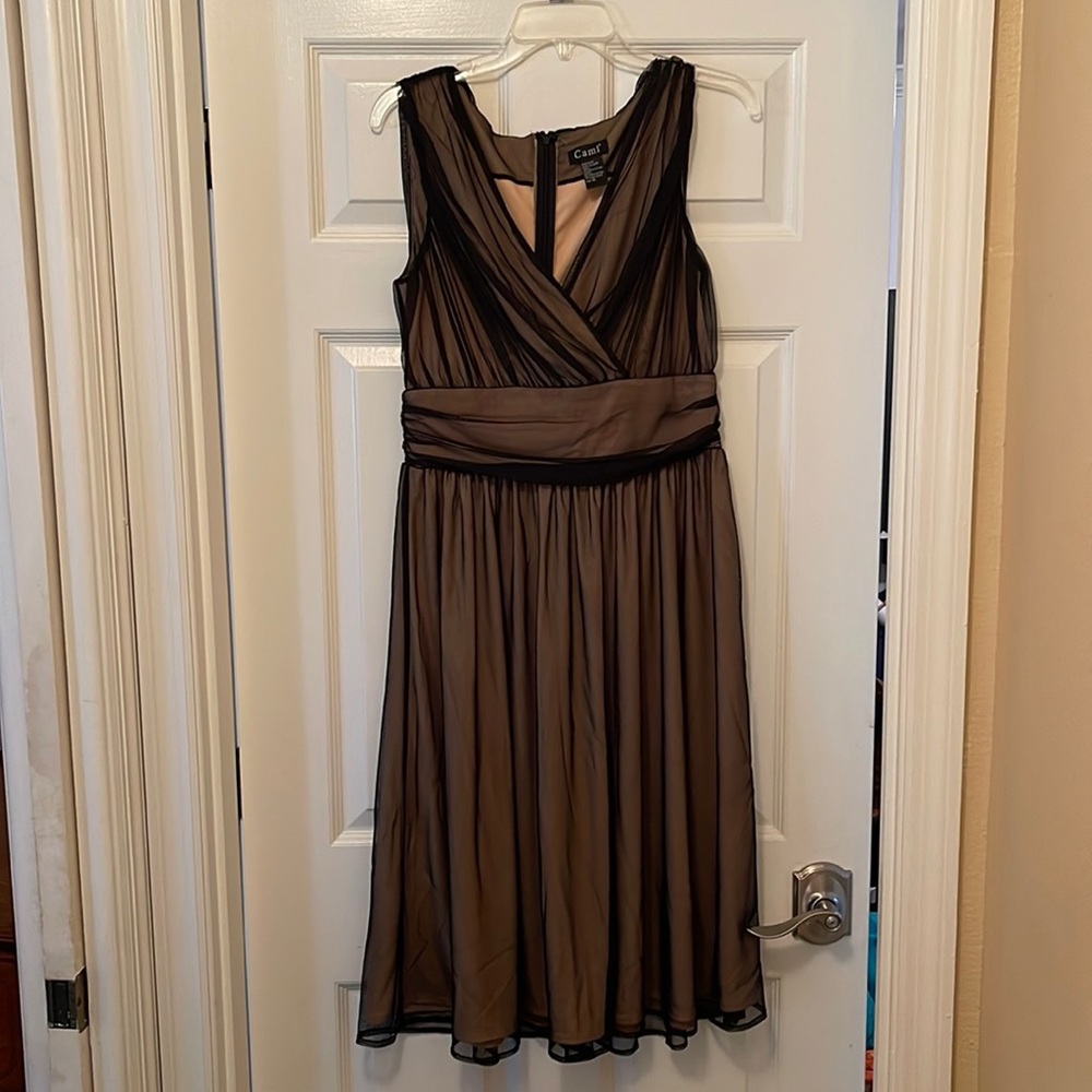 NEW Cami brand Black and Tan Boutique Cocktail Dress